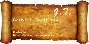 Gothilf Tomázia névjegykártya